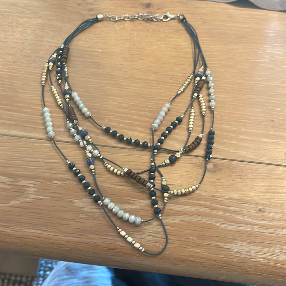 4 strand beaded necklace